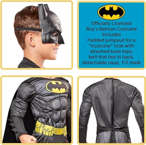 BATMAN DELUXE COSTUME (Lrg)