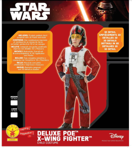 SW VII XWING FIGHTER PILOT DELUXE COSTUME (Med)