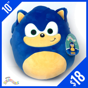 10 inch Squishmallows Sonic - 12 Pcs Bulk