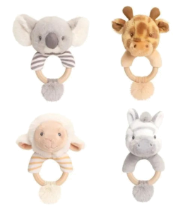 14cm Keeleco Cozy Koala Ring Rattle