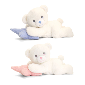 20cm Keeleco Baby Bear on Pillow 2 Asstd