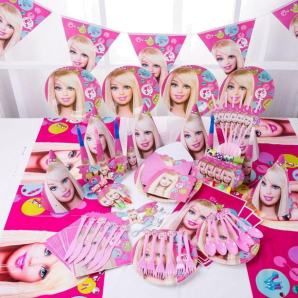 10 person barbie party set