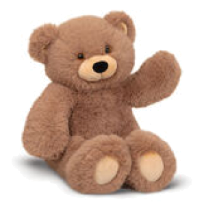 100cm soft standing beige bear