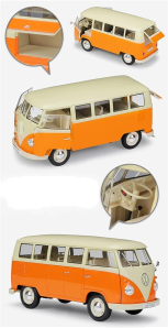 Kinsmart 1962 volkswagen bus classic