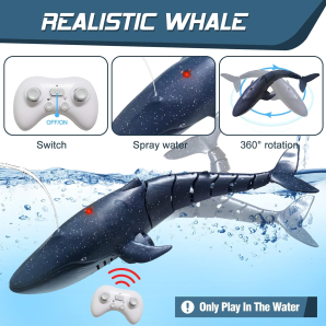 R/C whale spray water