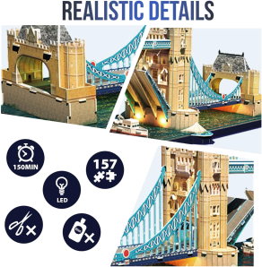 3D puzzle of tower bridge