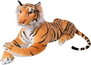 80cm soft yellow tiger