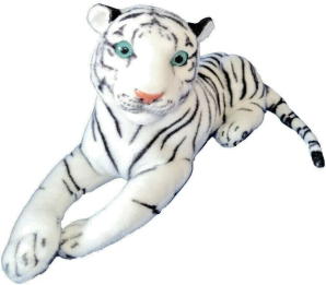 25cm soft white tiger