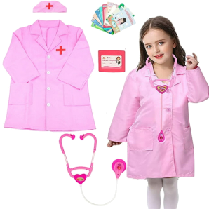 Nurse costume pink small