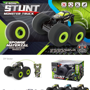 2.4G RC Stunt Monster Truck With Sponge Wheels