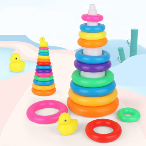 9 layer ring toy duck