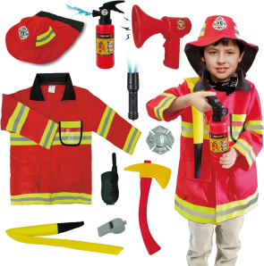 Fire man costumr medium