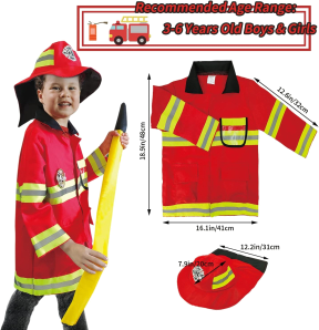 Fire man costumr medium