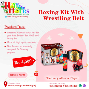 Star boxing with WWE belt