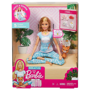 Barbie breathe with me playset doll