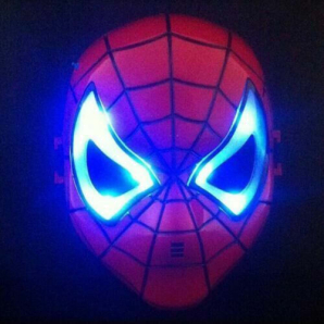 Spider-man mask with light