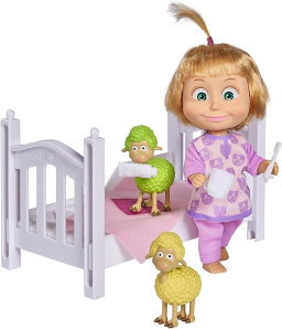 Masha goes to sleep playset