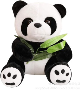 46cm soft panda with baby