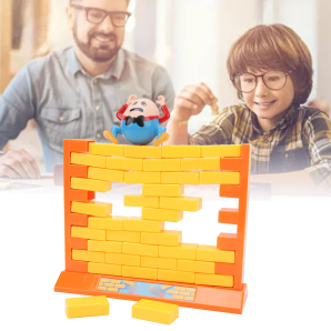 Family fun brick wall game