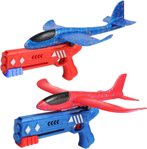 2 in 1 foam plane with gun