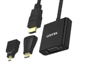 Unitek Hdmi To Vga Converter (+Micro/Mini Hdmi Adapter)