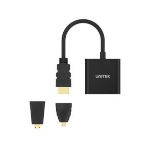 Unitek Hdmi To Vga Converter (+Micro/Mini Hdmi Adapter)