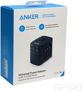 Anker Universal Travel Adapter With 4 Usb Ports - A2730H11