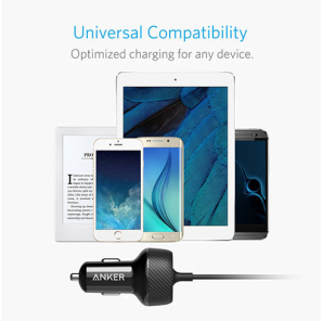 Anker Powerdrive Elite Ultra-Compact 24W 2 Ports Car Charger With Lightning Connector