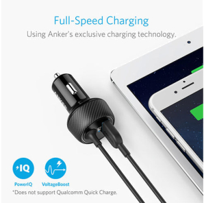 Anker Powerdrive Elite Ultra-Compact 24W 2 Ports Car Charger With Lightning Connector