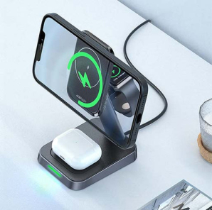 Acefast 3 In 1 Fast Wireless Charger Desktop Holder E3