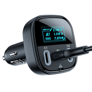 Acefastfast Charge Car Charger B5 101W (2Xusb-C+Usb-A)