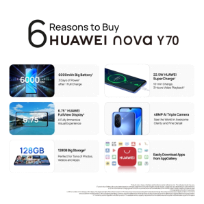 HUAWEI NOVA Y70 4 + 128GB - Blue