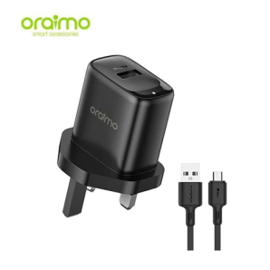 Oraimo Ocw-U94D+M53 Uk Type Charger Kit - Black